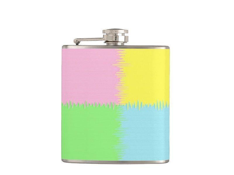 Hip Flasks-QUARTERS Hip Flasks-Pink & Light Blue & Light Green & Light Yellow-from COLORADDICTED.COM-