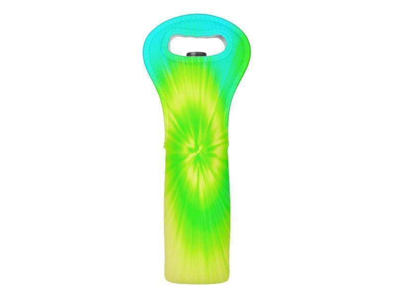 Wine Totes-TIE DYE Wine Totes-Yellows & Greens & Turquoise-from COLORADDICTED.COM-