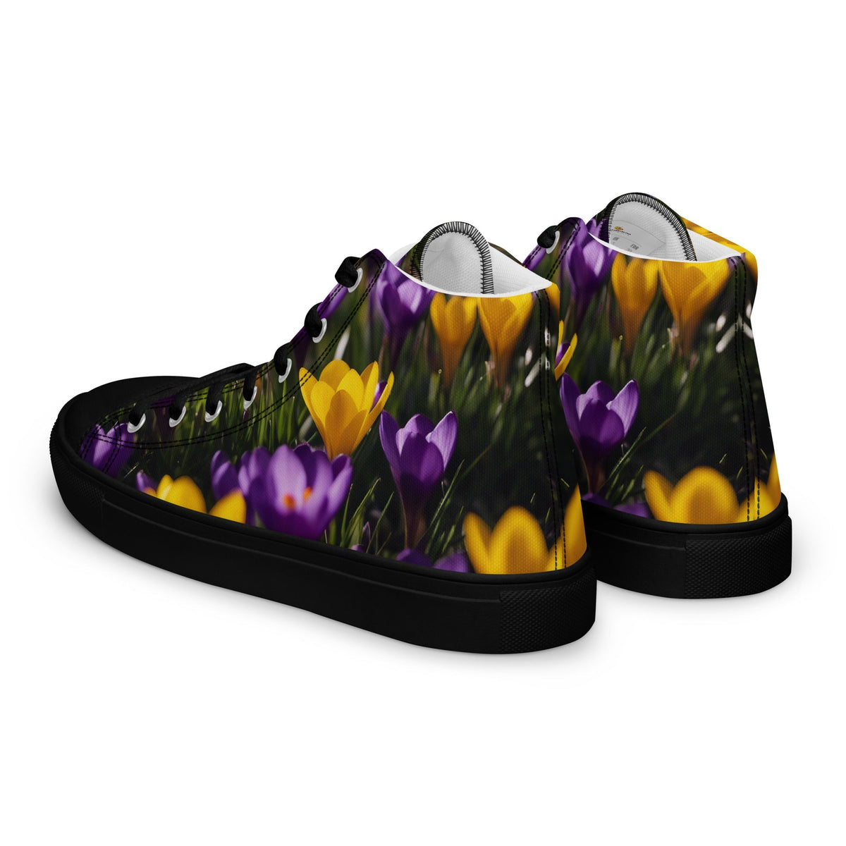 Women&#39;s &amp; Girls&#39; High-Top Sneakers-YELLOW &amp; PURPLE CROCUSES Women’s &amp; Girls&#39; High-Top Sneakers-from COLORADDICTED.COM-