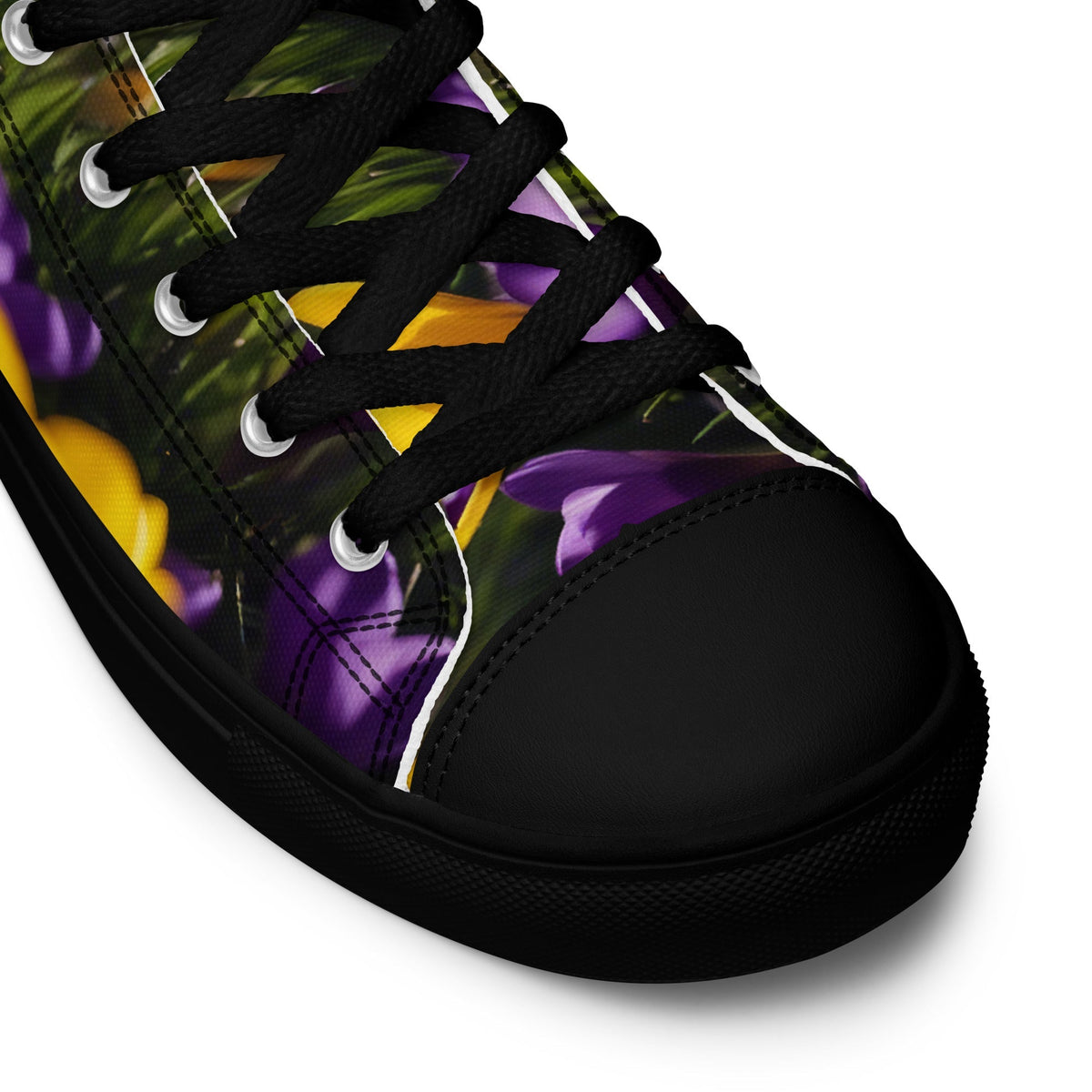 Women&#39;s &amp; Girls&#39; High-Top Sneakers-YELLOW &amp; PURPLE CROCUSES Women’s &amp; Girls&#39; High-Top Sneakers-from COLORADDICTED.COM-