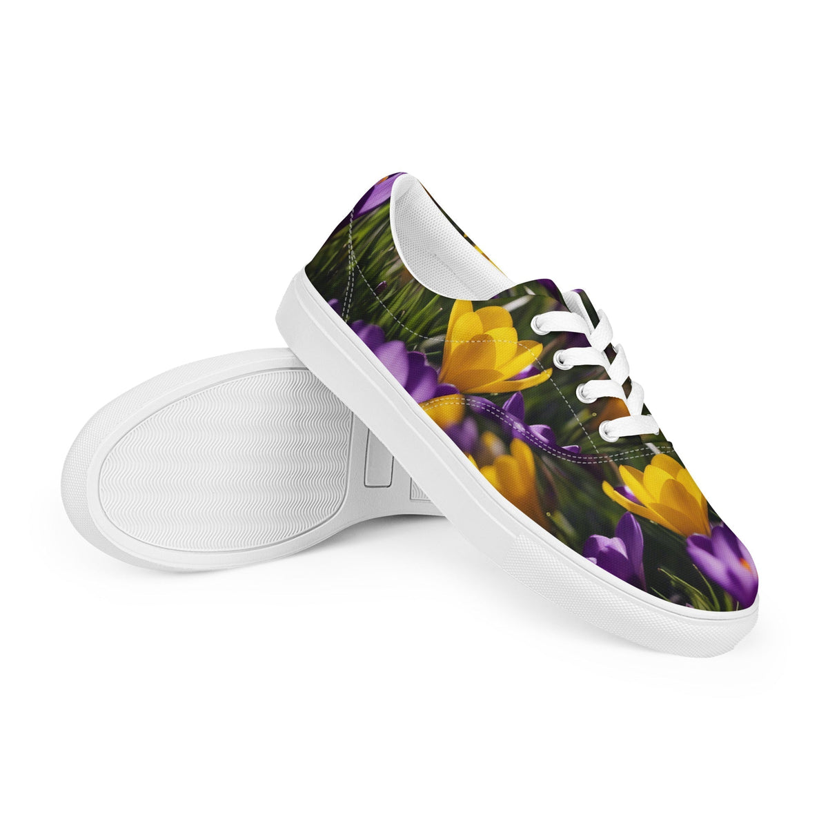 Women&#39;s &amp; Girls&#39; Low-Top Sneakers-YELLOW &amp; PURPLE CROCUSES Women’s &amp; Girls&#39; Low-Top Sneakers-5-from COLORADDICTED.COM-7517037_14861-