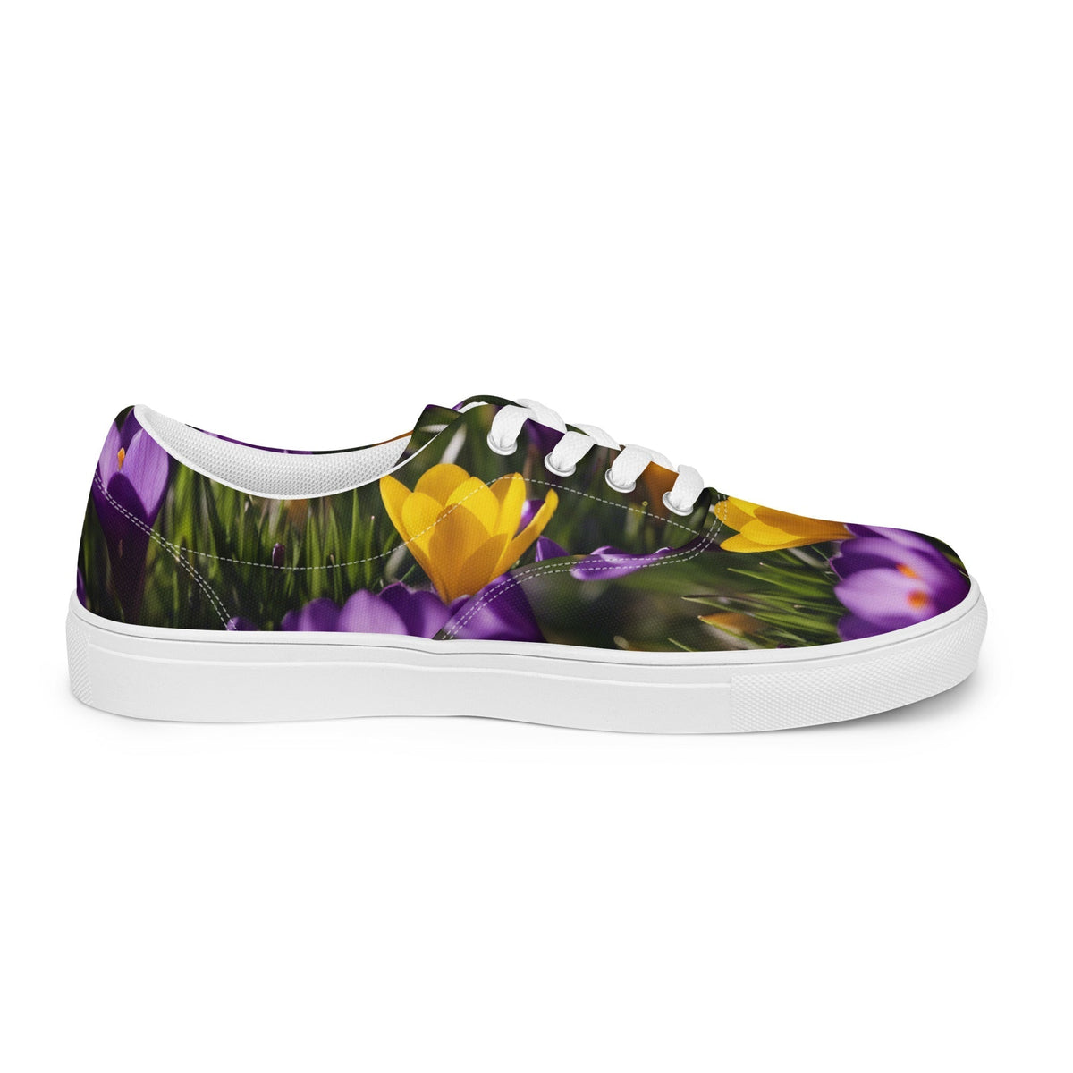 Women&#39;s &amp; Girls&#39; Low-Top Sneakers-YELLOW &amp; PURPLE CROCUSES Women’s &amp; Girls&#39; Low-Top Sneakers-from COLORADDICTED.COM-