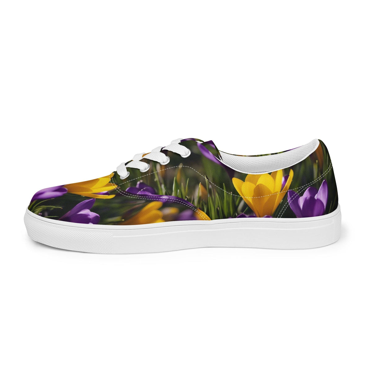 Women&#39;s &amp; Girls&#39; Low-Top Sneakers-YELLOW &amp; PURPLE CROCUSES Women’s &amp; Girls&#39; Low-Top Sneakers-from COLORADDICTED.COM-