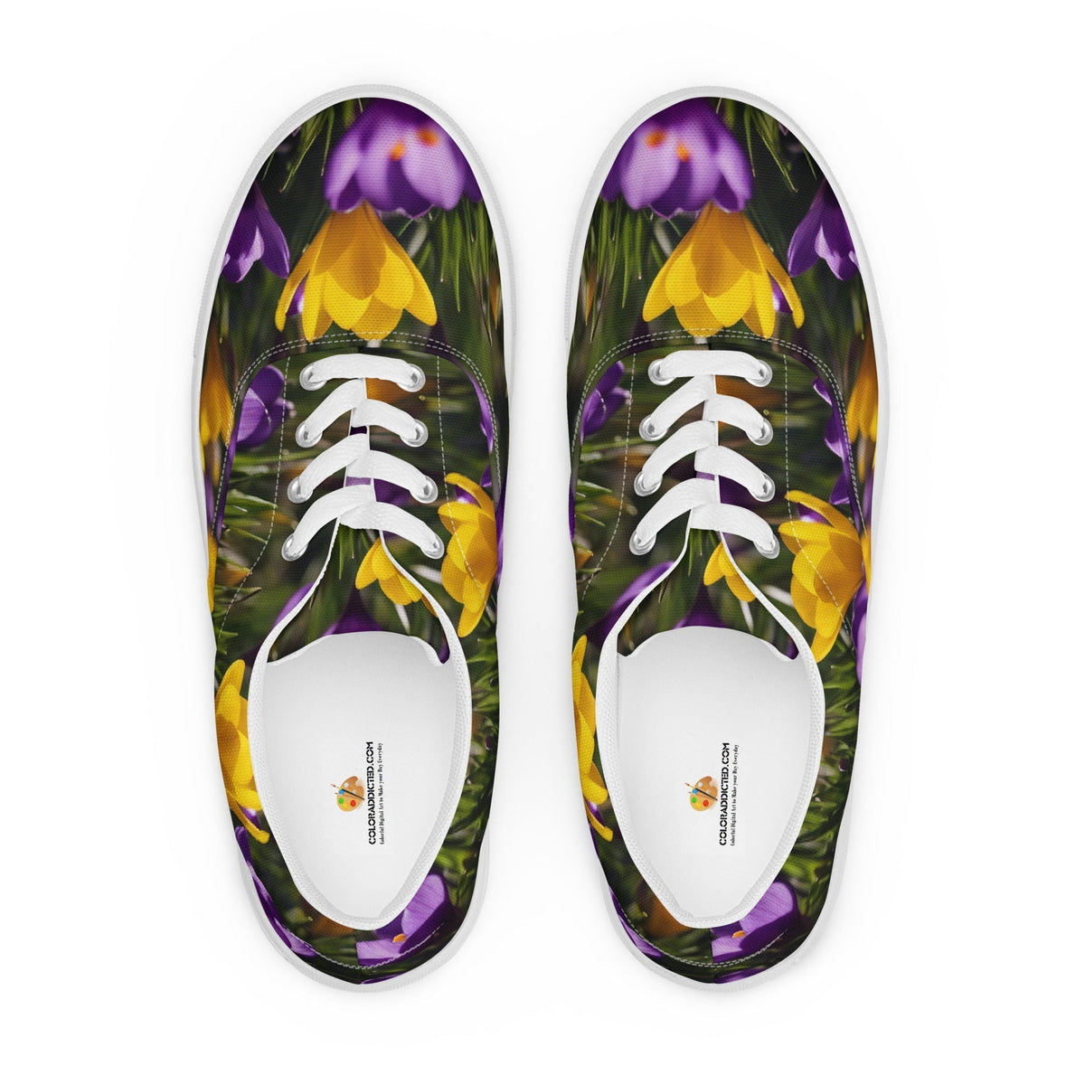 Women&#39;s &amp; Girls&#39; Low-Top Sneakers-YELLOW &amp; PURPLE CROCUSES Women’s &amp; Girls&#39; Low-Top Sneakers-from COLORADDICTED.COM-